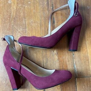 Kaari Blue burgundy heels